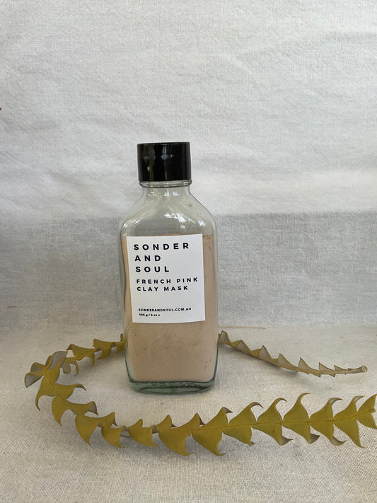 French pink clay mask