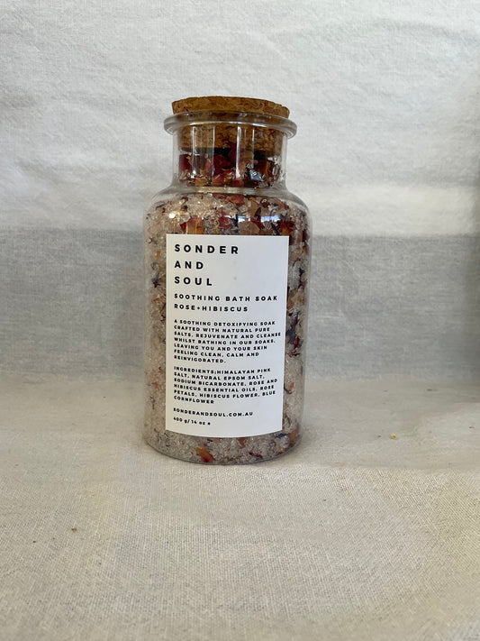Rose & hibiscus Bath soak