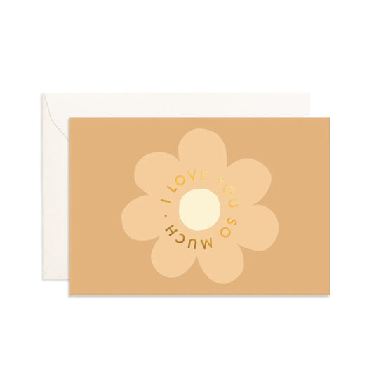 Fox & Fallow // Love You Flower Mini Greeting Card