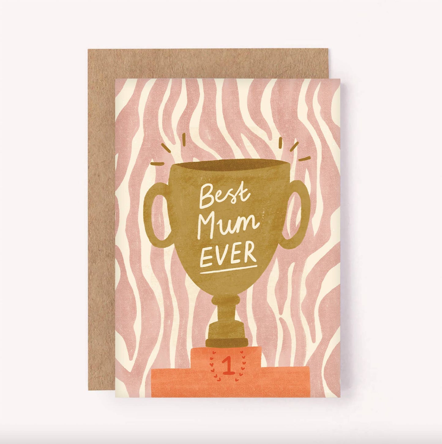 Best Mum Ever Trophy Card - Mother's Day | Mum Bday Greeting